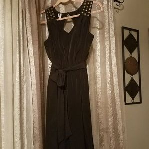 Studio Y Black Dress with Pockets and Studs